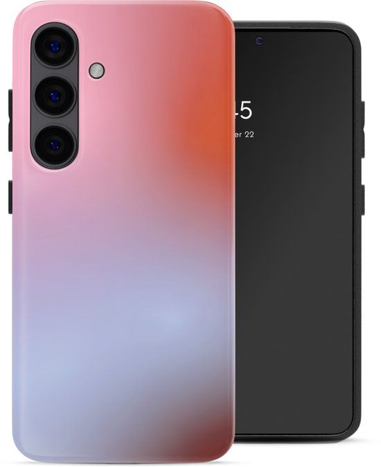 Selencia Hoesje - Geschikt voor Samsung Galaxy S24 - Backcover - Gradient Soft Blush