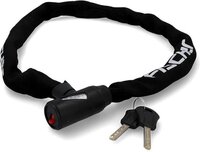 Fischer Kettingslot met neopreen coating - 100 cm - 6 mm - Zwart