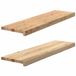 vidaXL - Traptreden - 2 stuks - 90x25x2 cm - onbehandeld massief eikenhout