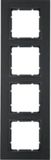 Berker 10146626 Antraciet Mat 4-voudig B.7 Frame