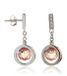 Orphelia Oorbel Zirconium Ball Champagne Sterling Zilver 925