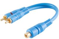 1aTTack.de 1x 0,2m Tulp Y-adapter 1 bus naar 2 stekkers