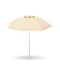 GARDENIA Parasol voor zee, strand, tuin, diameter 200 mm, met stang 32 mm, structuur van glasvezel en bekleding van polyester, anti-UV-reflex, kleur ecru, 1104.0004