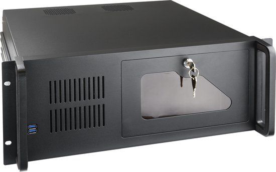 TooQ RACK-406N-USB3 19" 4U Black - Server Rack - 450mm Deep