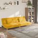 Prolenta Maison Exclusive - Slaapbank, 2-zits, met 2 kussens, geel, stof