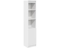 vidaXL Hoge kast 37,5x35x180 cm spaanplaat wit