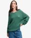 Superdry Pull en maille torsadée pour femme Coupe décontractée Vert Taille : 36