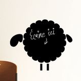 Ambiance Sticker Schoolbordsticker - uitwisbare zelfklevende muurstickers - SCHAAP 1 - 95x120cm