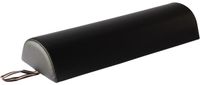 Coussin de massage Demi-lune - Cou et dos - Similicuir - 66 cm - Noir