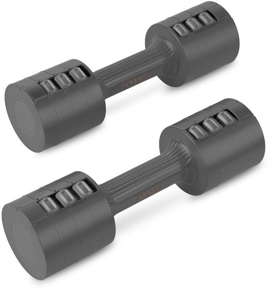 Spokey MULTIBELL Verstelbare dumbbells - Grijs - Instelbaar van 1 tot 2.5 kg
