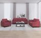Maison Exclusive - Ensemble de canapés 3 pièces avec coussins rouge bordeaux tissu