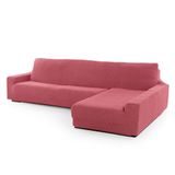 FAVERTI Overtrek voor chaise longue, lang hoekdeel rechts (voorgezien) | Model Novele | Super verstelbare chaise longue-overtrek in lichtfuchsia | kwaliteitsbescherming van jacquard-stof met