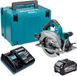 Makita HS 003 GU101 Batterie-handcirkelzaag 40 V max. 190 mm borstelloos + 1x Batterie 4,0 Ah + oplader + Makpac
