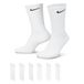 Nike Heren Sokken U Nk Everyday Cush Crw 6Pr 132, wit/zwart, SX7666-100, S