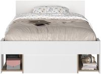 Vente-unique Bedframe hout natuurlijk licht 120 x 200 cm