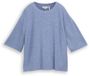 Tom Tailor Losvallende gebreide trui Maat L fern blue melange