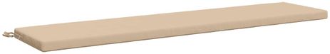 vidaXL Bankkussen SOEST 100% Polyester Crèmekleurig 200 x 40 x 5 cm