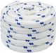 vidaXL Multifunctioneel touw 30 mm 25 m Wit en Blauw PP