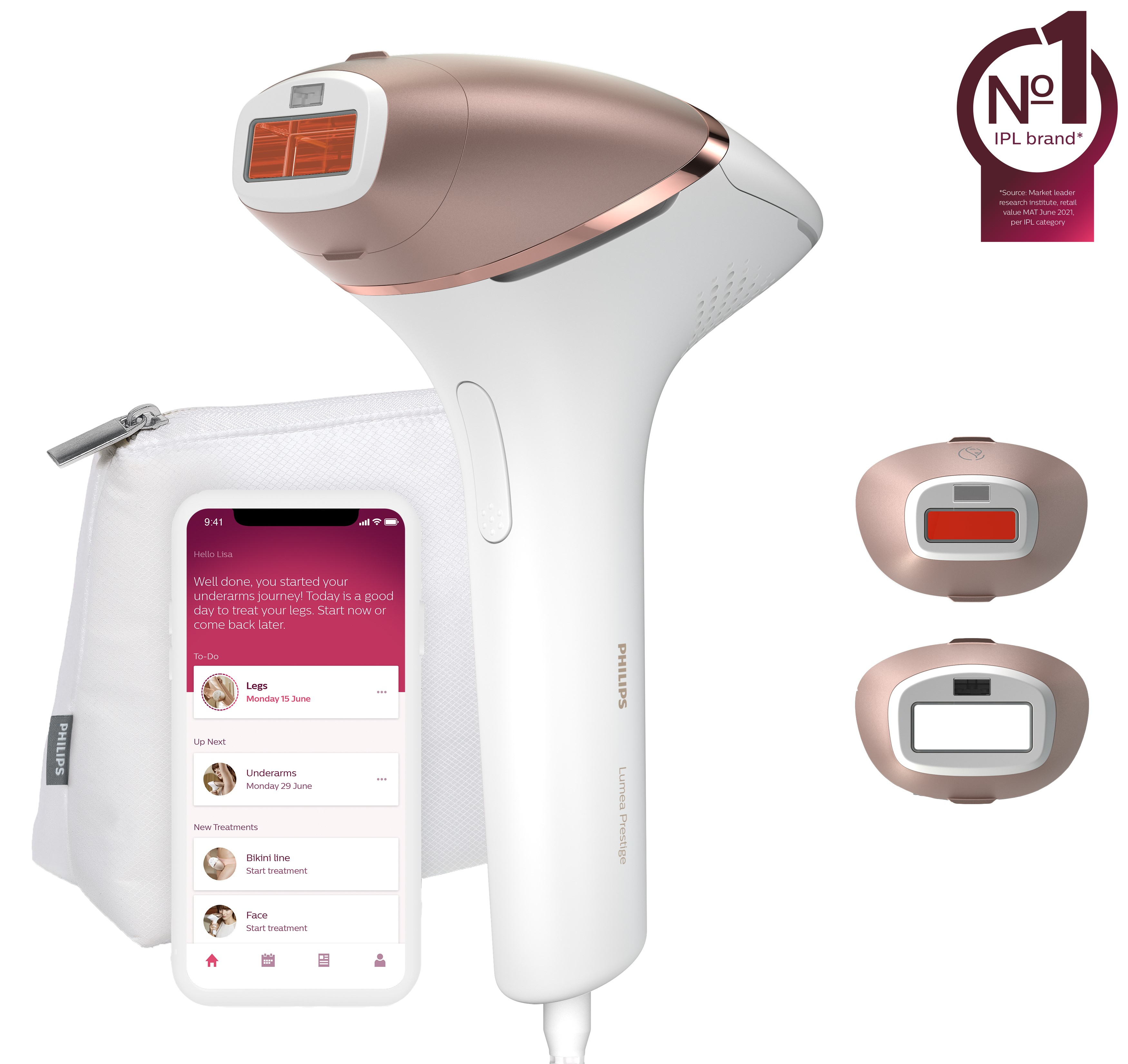 Philips Lumea IPL 8000 Series BRI945/00 IPL-ontharingsapparaat met SenseIQ