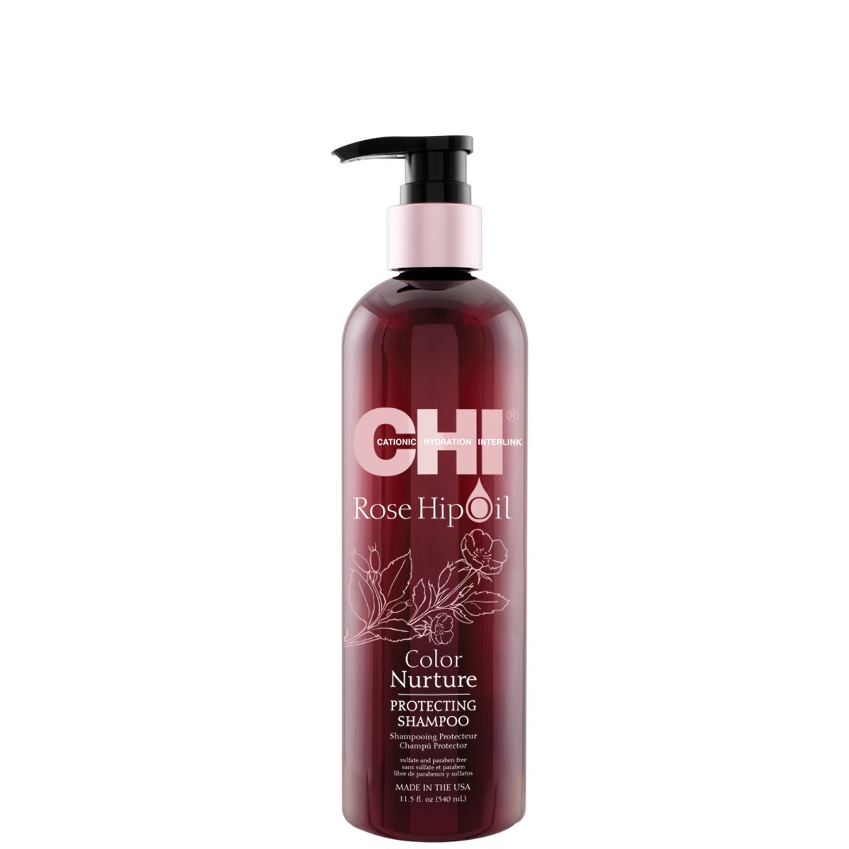CHI Rose Hip Oil Shampoo 340 ml