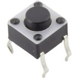 TRU COMPONENTS YST-1102A Bouton-poussoir 12 V/DC 0.05 A 1x hors/(en marche) Momentané (L x l) 6 mm x 6 mm 1 pièce(s)