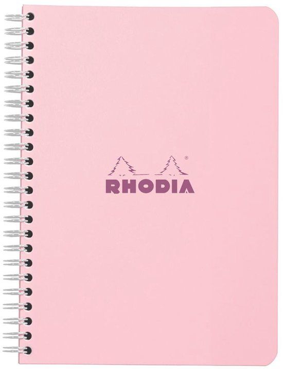 Rhodia Colors 5x5 schrift – Inbindnotitieboek – 14,8 x 21 cm – Roze