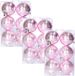 Cosy & Trendy Cirkel Motief Boules de Noël - 3x - Rose - Dia 6 cm - Plastique