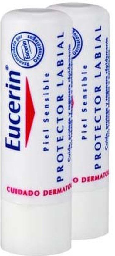 Eucerin Protector Labial Lip Balm - 2 Units - 4.8g - SPF 15