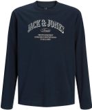 JACK & JONES JUNIOR - JJEDENVER LOGO TEE LS O-NECK SN JNR Jongens T-shirt