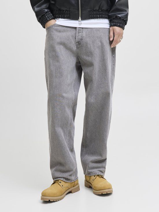 JACK & JONES JACK&JONES - JJIALEX JJORIGINAL SQ 067 NOOS - Men's Jeans - Grey Denim - W33/L32 - Loose Fit