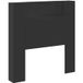 Tête de lit noir 100 x 16,5 x 103,5 cm bois d'ingénierie