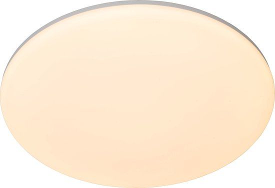 Lucide OLSON - Plafonnière (Plafondlamp) Badkamer - Ø 45 cm - LED - CCT - 1x45W 3000K/6500K - IP44 - Opaal