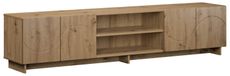 Artisanal chêne meuble TV 180 x 34,5 x 40 cm Bois traité