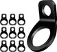 Allecto plus - Set de 10 sangles d'arrimage en acier inoxydable pour moto tout-terrain, camion, camionnettes, voiturette de golf et clôture