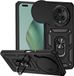 Techsuit Hoesje geschikt voor HONOR Magic5 Pro - Camshield Back Cover - Zwart