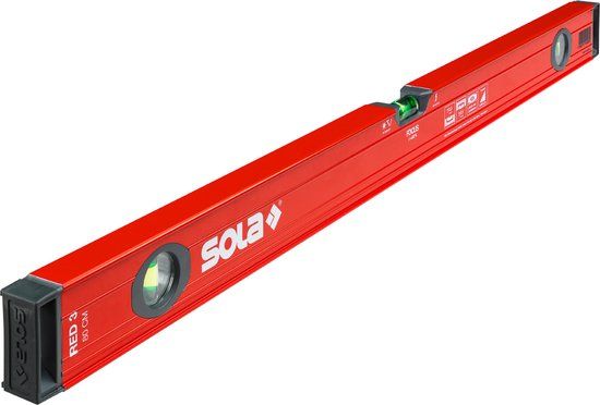 Sola Waterpas - Aluminium - 80cm - Rood