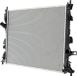 HELLA Radiateur pour refroidissement moteur, avec ailettes de refroidissement soudées, dimensions 703 x 470 mm, adapté entre autres pour FORD FOCUS