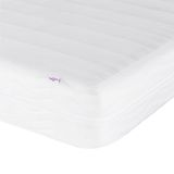 VidaXL Slaapbank Wit Grenenhout met Matras 100x200 cm