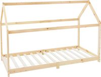 ML-Design Kinderbed Huisbed 90x200 cm Grenenhout Bruin