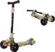 OHMG LED Kinder Roller Scooter Klappbar Höheverstellbaren 3 Räder für Kinder 2-8 Jahre in Graffiti