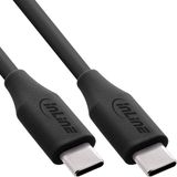 InLine USB-C naar USB-C Kabel 100W Zwart 1m