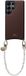AVY Leren Hoesje Geschikt voor Samsung Galaxy S25 Ultra | Compatibel met MagSafe | Leather Case met Telefoonkoord | Polsband | Chocolate | Perla Chic