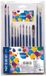 Centrum Penselen - set van 12x stuks - schilderen - kwasten - hobby - schoolspullen