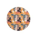 Questo Casa Ronde Digitally Printed Mouse Pad, Non-Slip Bottom, for Office and Home, Diameter: 22 cm