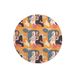 Questo Casa Ronde Digitally Printed Mouse Pad, Non-Slip Bottom, for Office and Home, Diameter: 22 cm