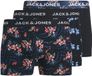 JACK&JONES JACLAMINE FLOWER TRUNKS 3 PACK Sky Captain à fleurs Homme M