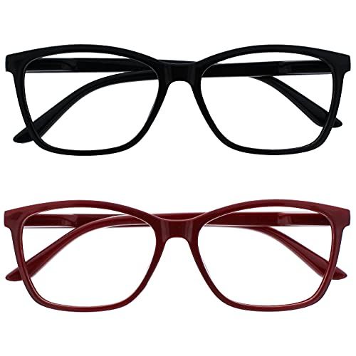 Leesbril 2-pack - Zwart/Donker Kastanjebruin/Rood - +3.50 - Heren