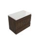 Saniclass Badkamermeubelset - 80x45x62.5cm - Mat Eiken Charcoal