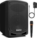 Pyle Bluetooth Luidspreker-Bluetooth Karaoke PA Speaker – Draagbaar Luidspreker voor Binnen/Buiten-Draadloze Microfoon- Audio-opname- Oplaadbare Batterij- USB/SD-Lezer