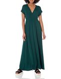 Amazon Essentials Dames Getailleerde Maxi-jurk